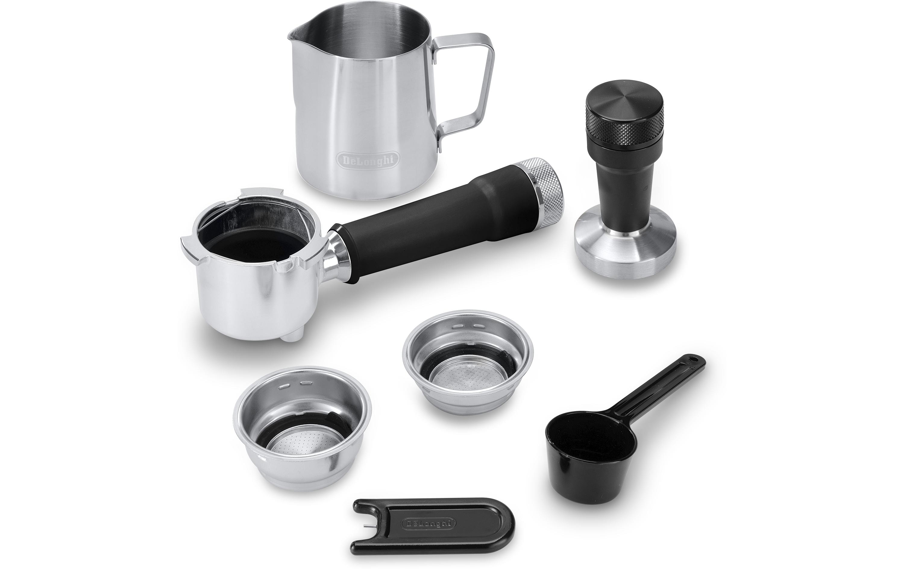 De'Longhi Siebträgermaschine Dedica Duo EC890.M Silber