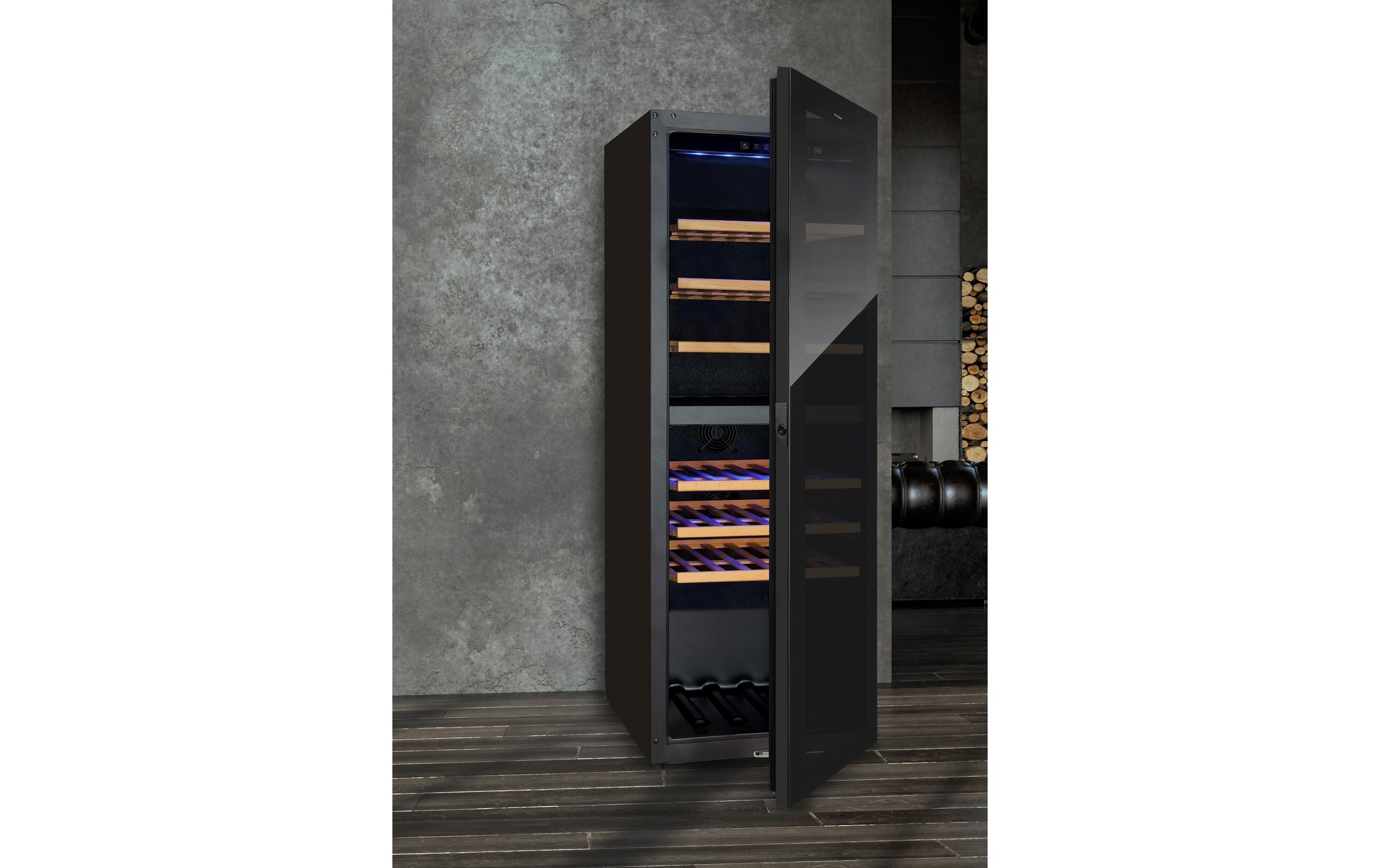 Trisa Weinklimaschrank 7744.6845 Schwarz, Rechts