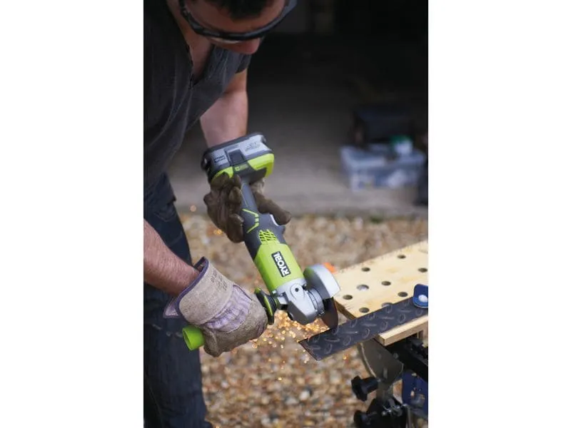 RYOBI Akku-Winkelschleifer R180AG-0, Solo, Ø 115 mm RYOBI Akku-Winkelschleifer R180AG-0, Solo, Ø 115 mm