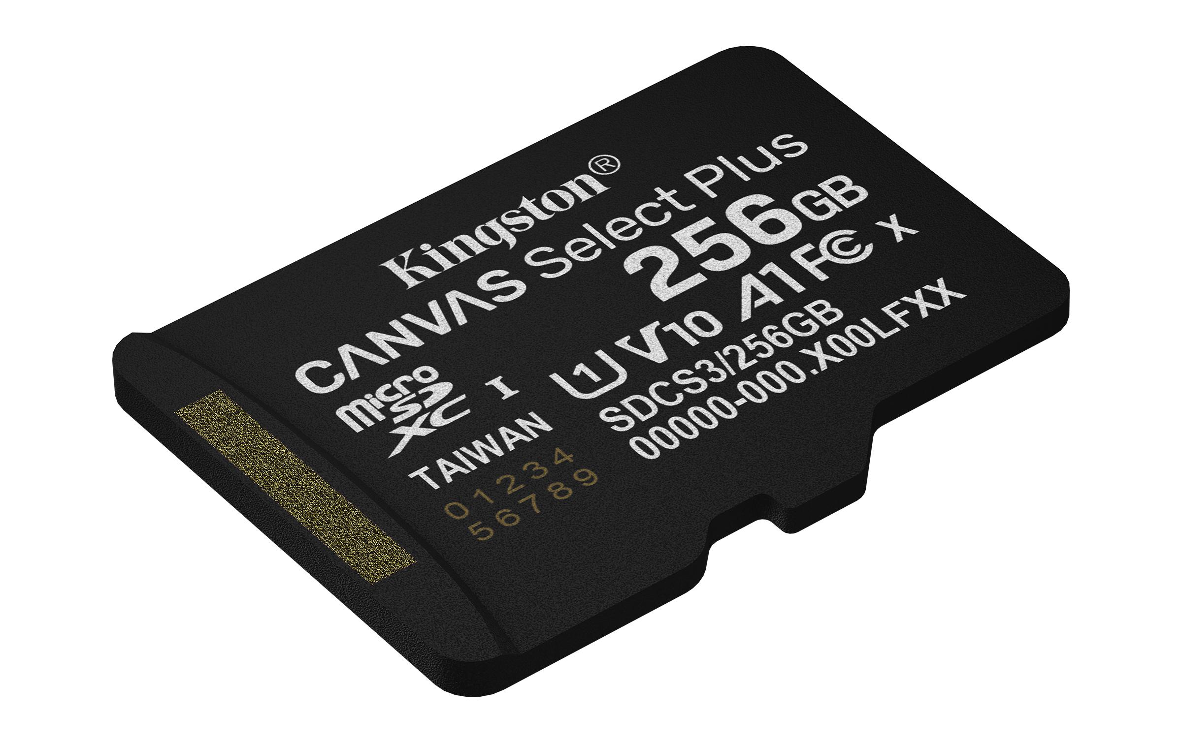 Kingston microSDXC-Karte Canvas Select Plus Gen3 256 GB