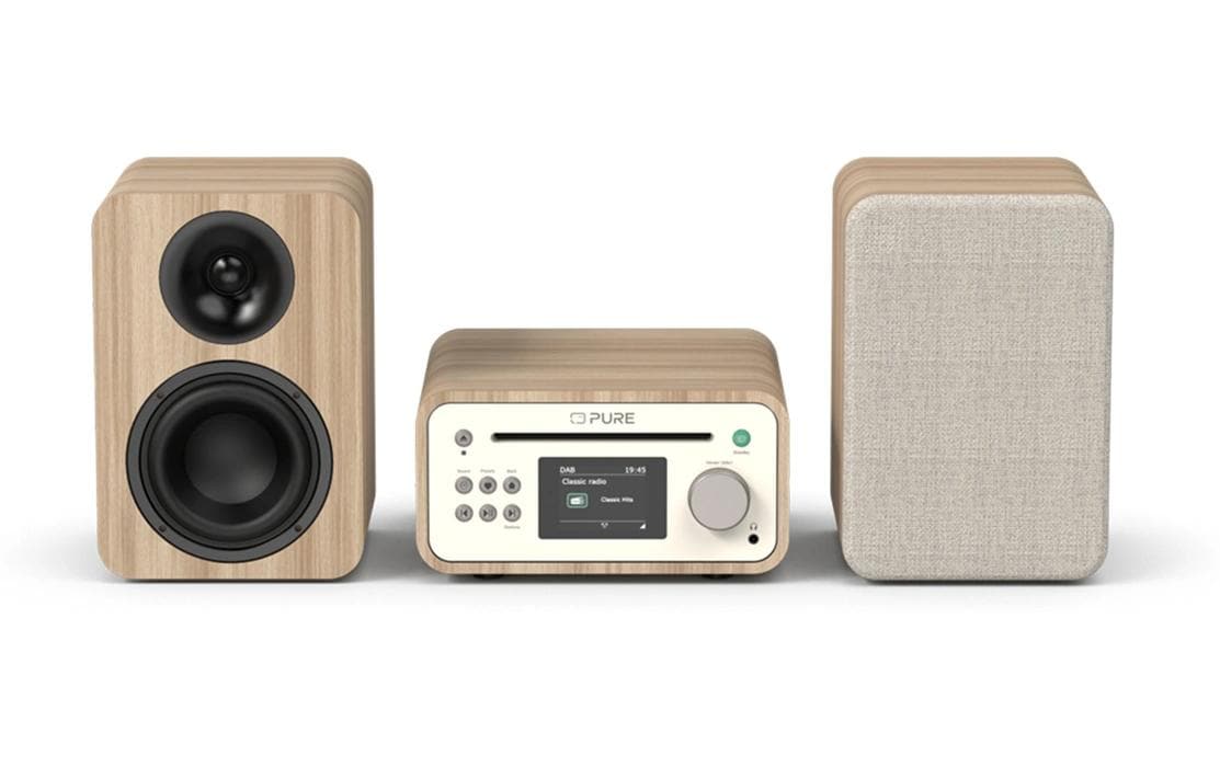 Pure Micro-HiFi Anlage Classic Stereo Mini Eiche