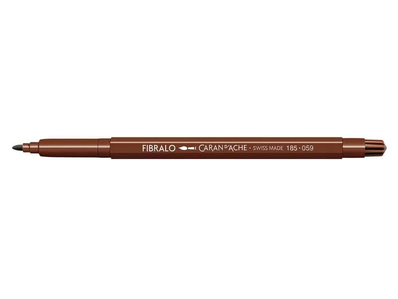 Caran d'Ache Filzstift Fibralo 1 Stück, Braun