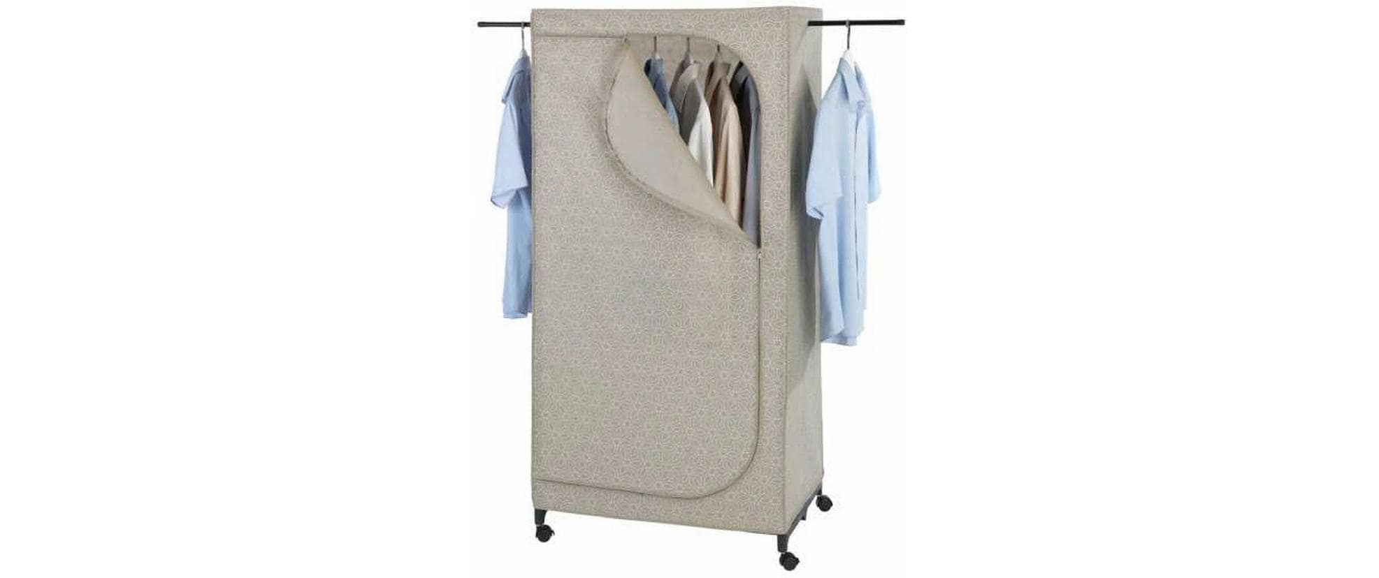Wenko Kleiderschrank Balance mit Rollen 75 cm x 160 cm, 1 Stück