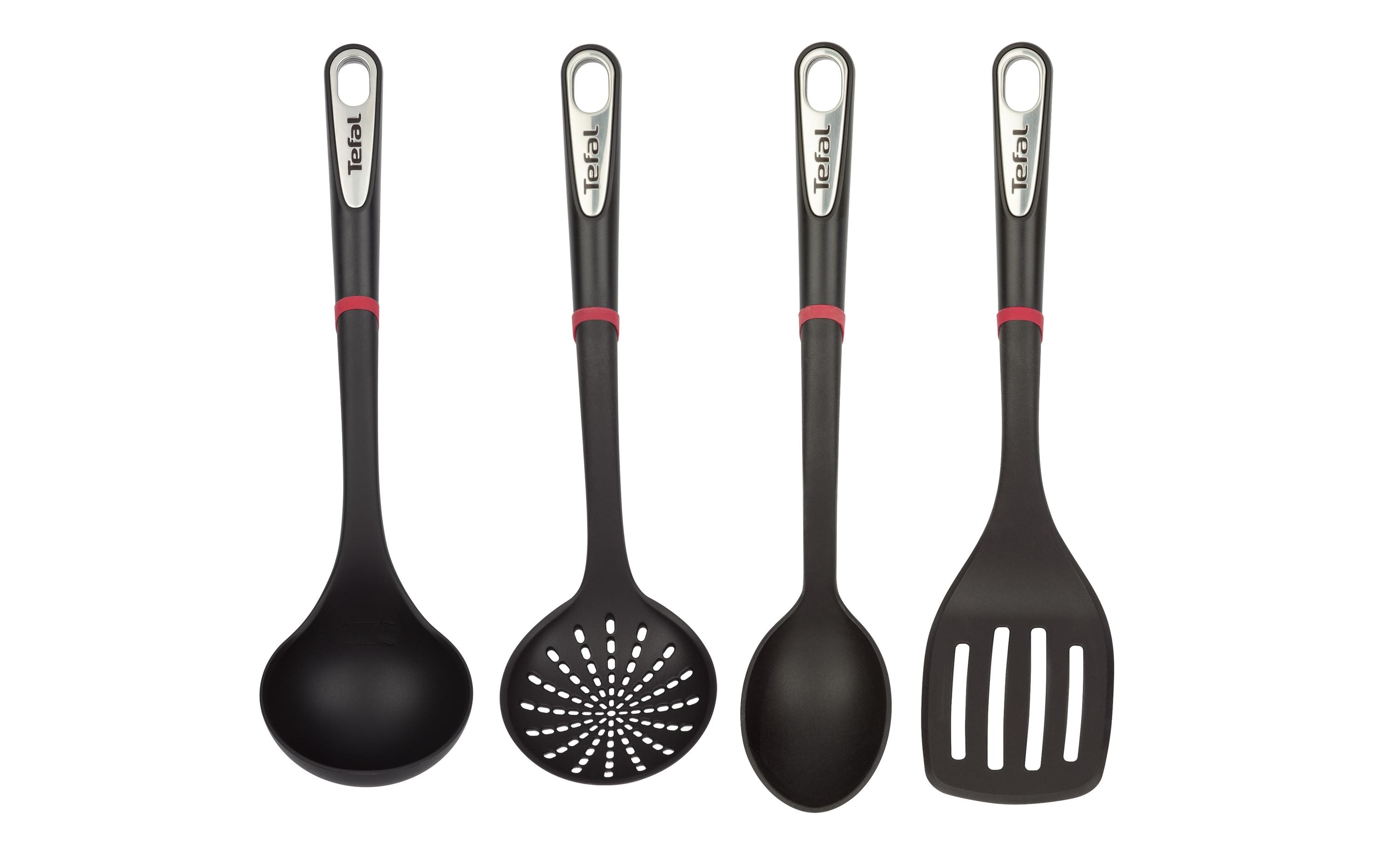 Tefal Küchenutensilien 4-teilig Schwarz Tefal Küchenutensilien 4-teilig Schwarz