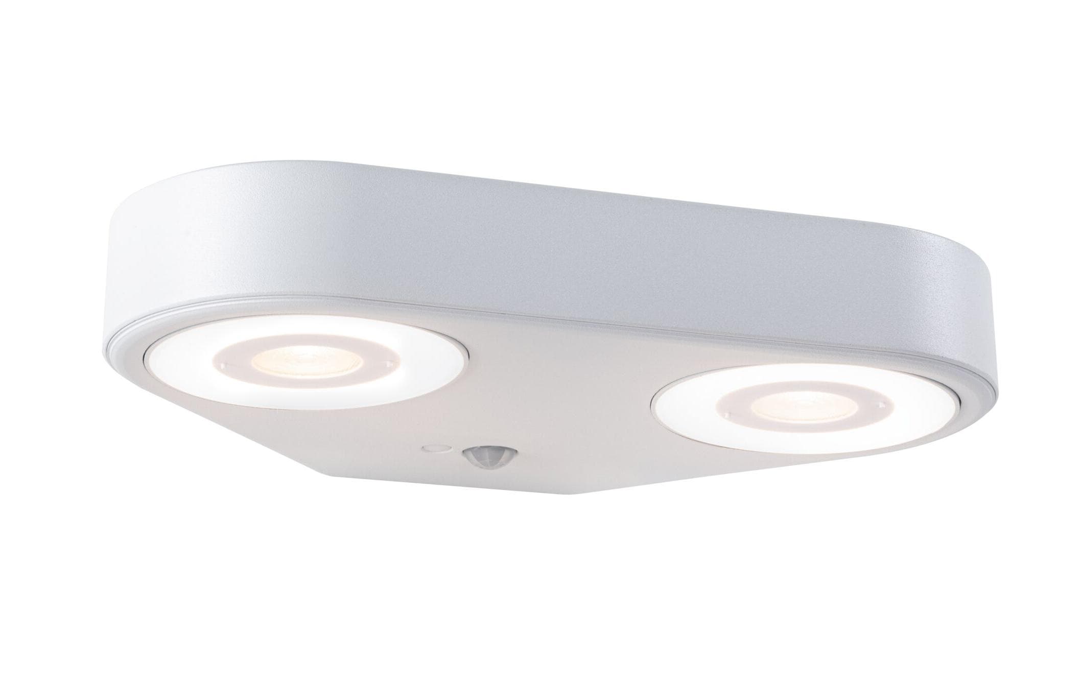 Paulmann LED Aussenwandleuchte Silma Bewegungsmelder Weiss Paulmann LED Aussenwandleuchte Silma Bewegungsmelder Weiss