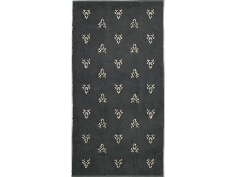 Cawö Duschtuch Edition Allover 70 x 140 cm, Beige/Granit
