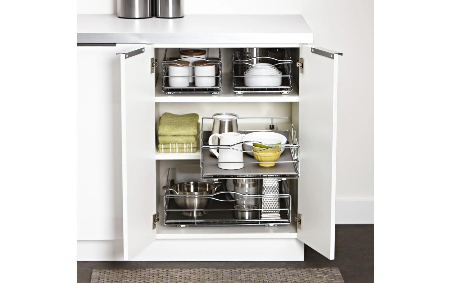 Simplehuman Organizer 35 x 50.8 cm, Grau/Silber