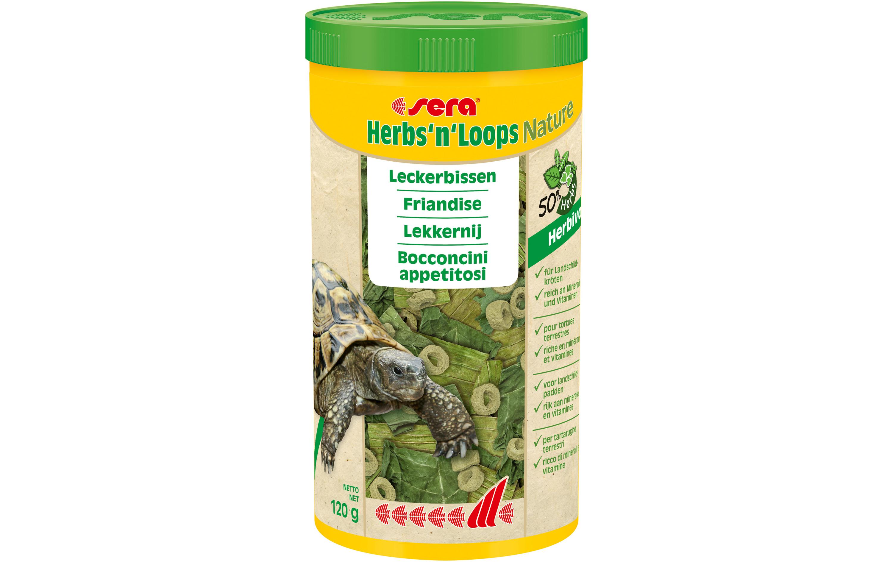 sera Leckerbissen Herbs'n'Loops Nature, 1000 ml, 120g