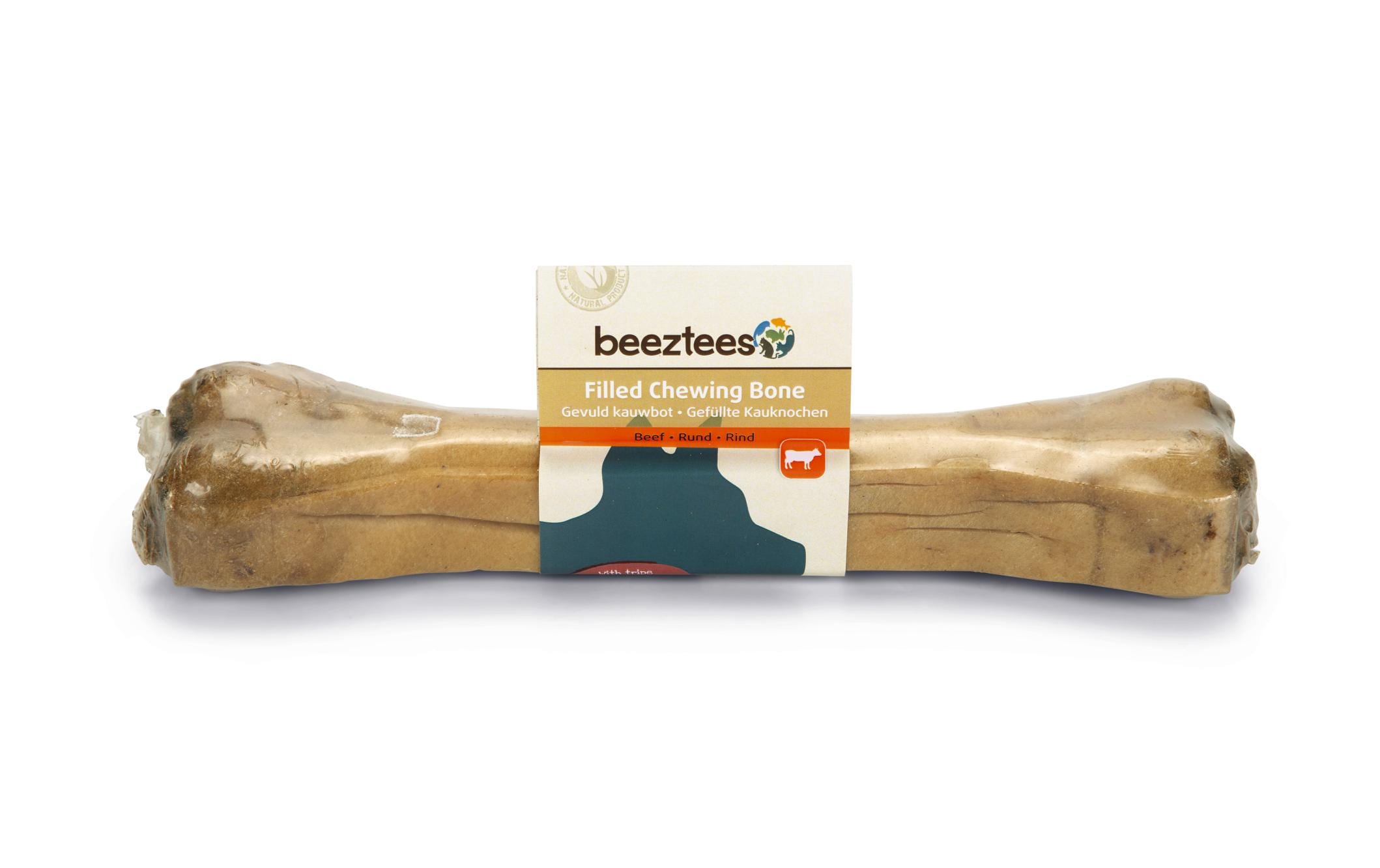Beeztees Kausnack Knochen mit Pansen, 25 cm, 1 Stk.
