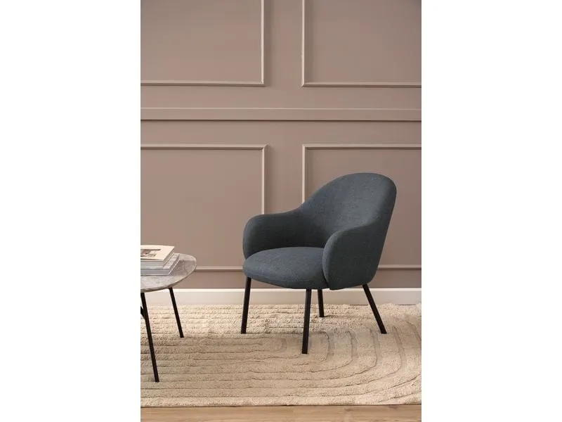 AC Design Sessel Spencer Polyurethan (PU)/Stahl, Dunkelgrau