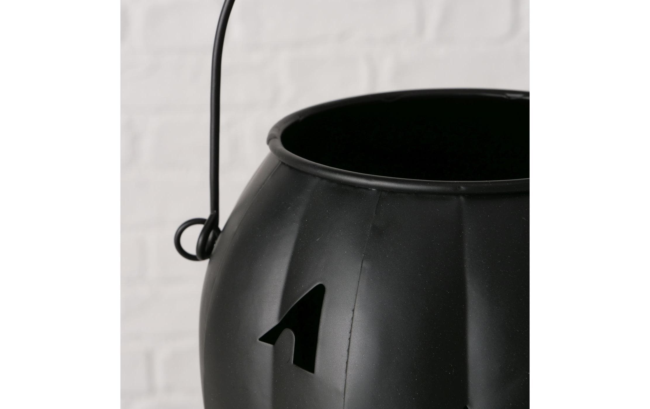 Boltze Windlicht Grimasi Metall, 14 cm