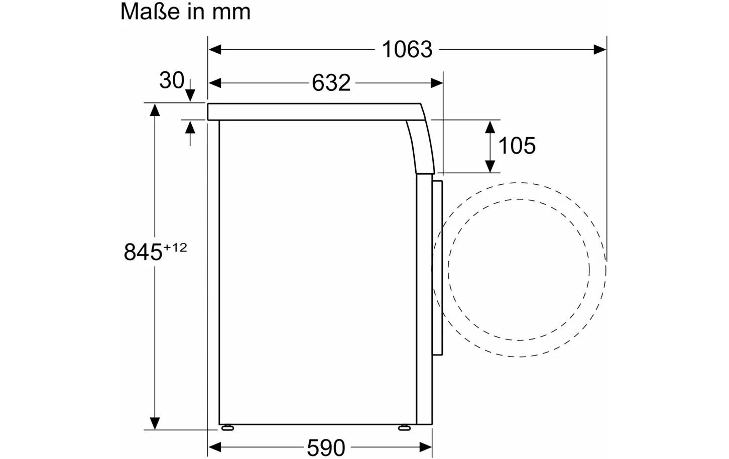 Bosch Waschmaschine WUU28T10CH Links