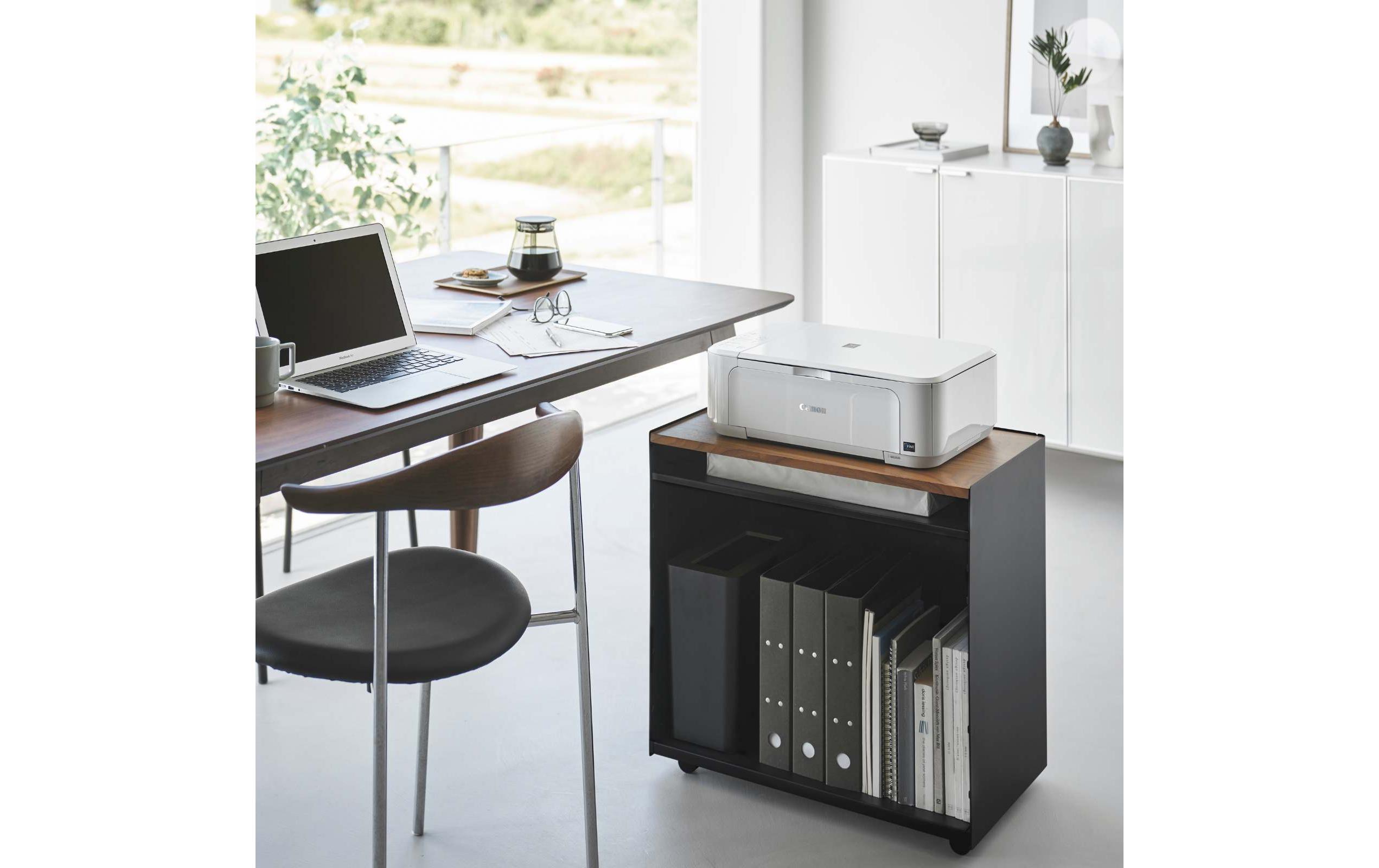 Yamazaki Servierwagen Tower 60.3 x 59 cm, Schwarz