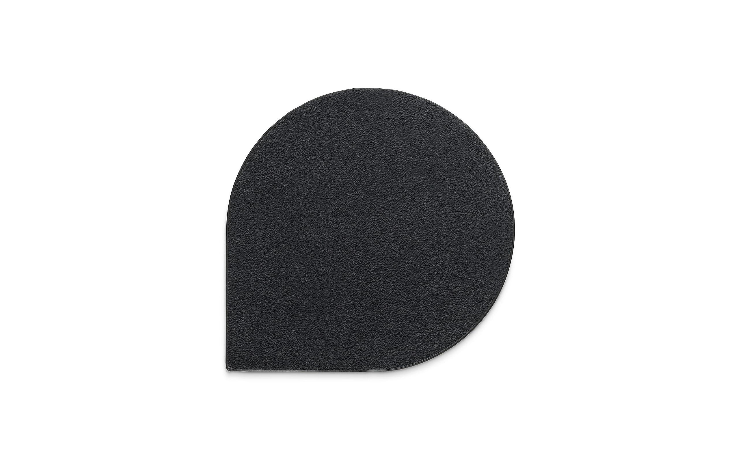 Kela Glasuntersetzer Edel 10 x 10 cm, Schwarz