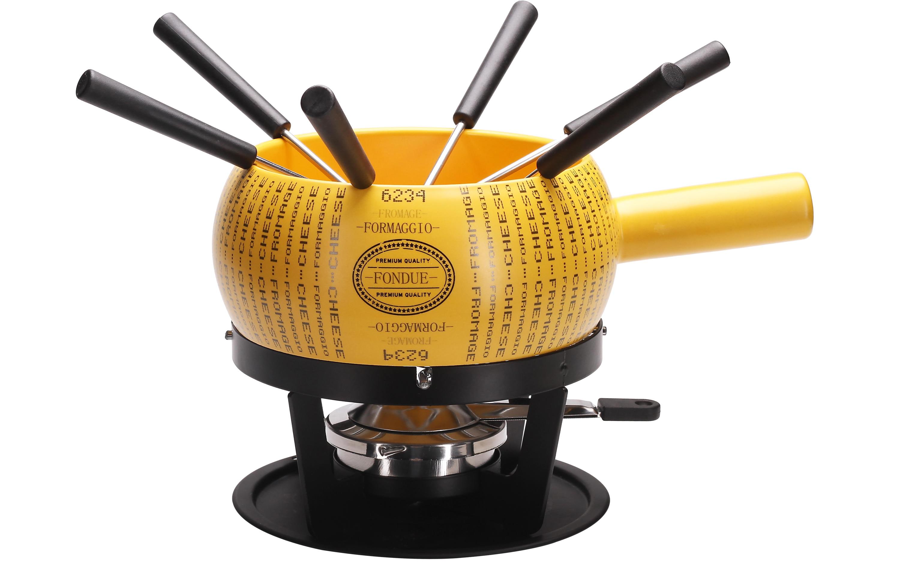 Nouvel Käsefondue-Set Parmino 9 Teile, Gelb Nouvel Käsefondue-Set Parmino 9 Teile, Gelb