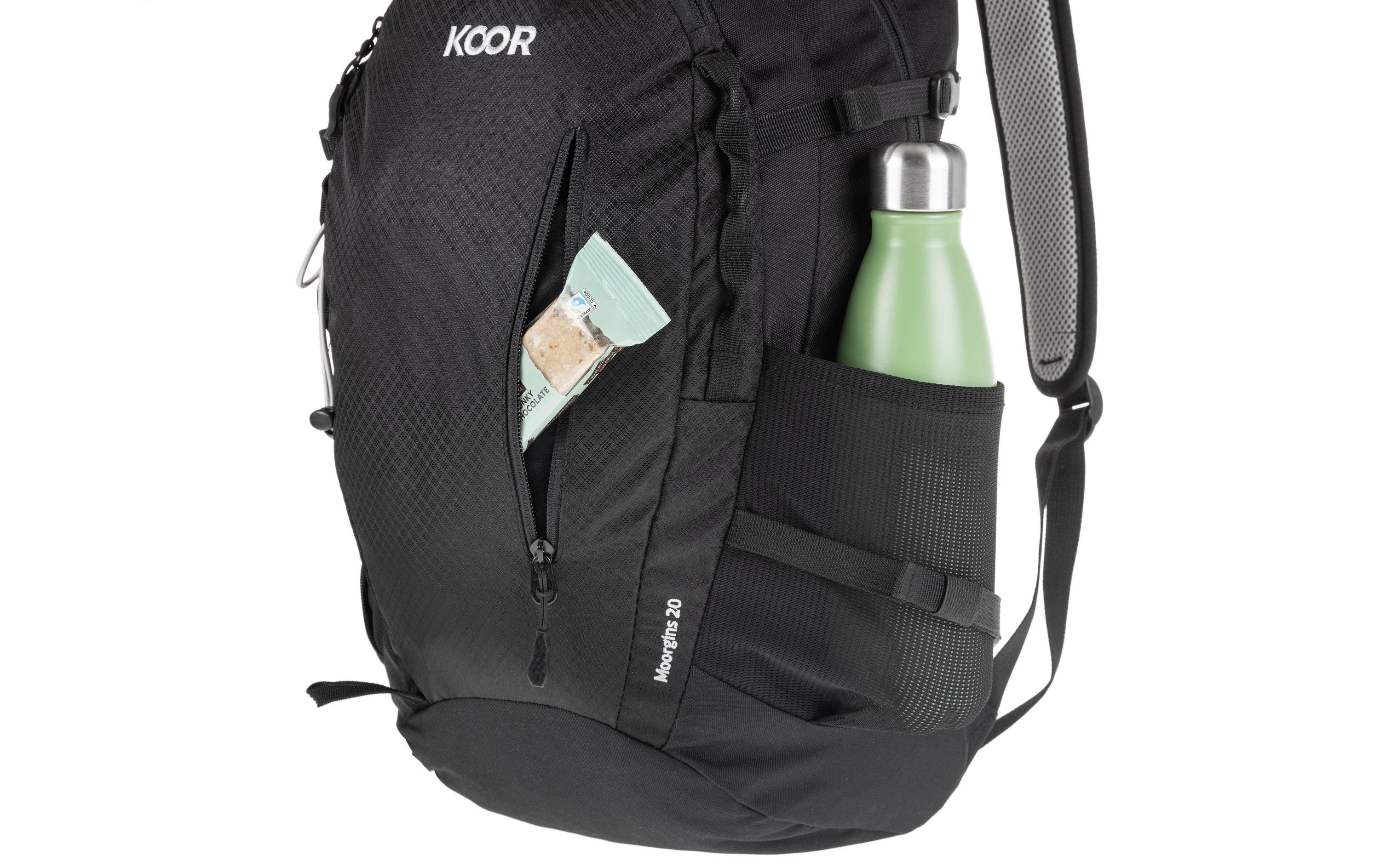 KOOR Wanderrucksack Moorgins 20 l, Schwarz
