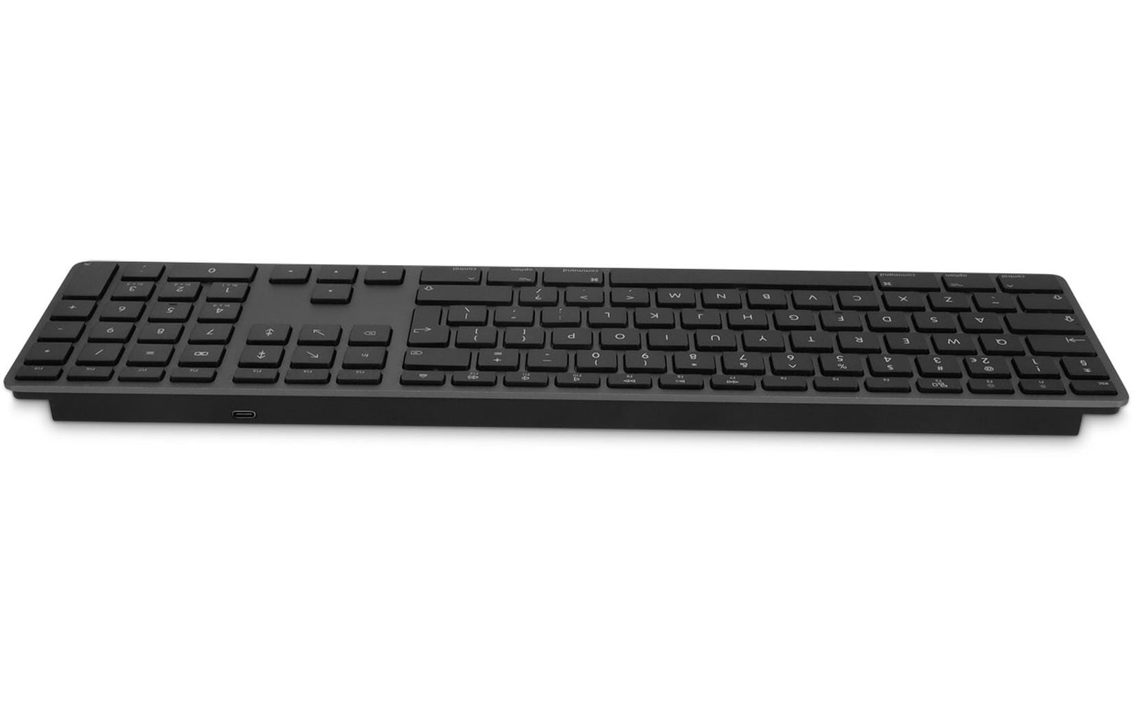 LMP Tastatur WKB-1243 BT Grau, CH-Layout mit Ziffernblock