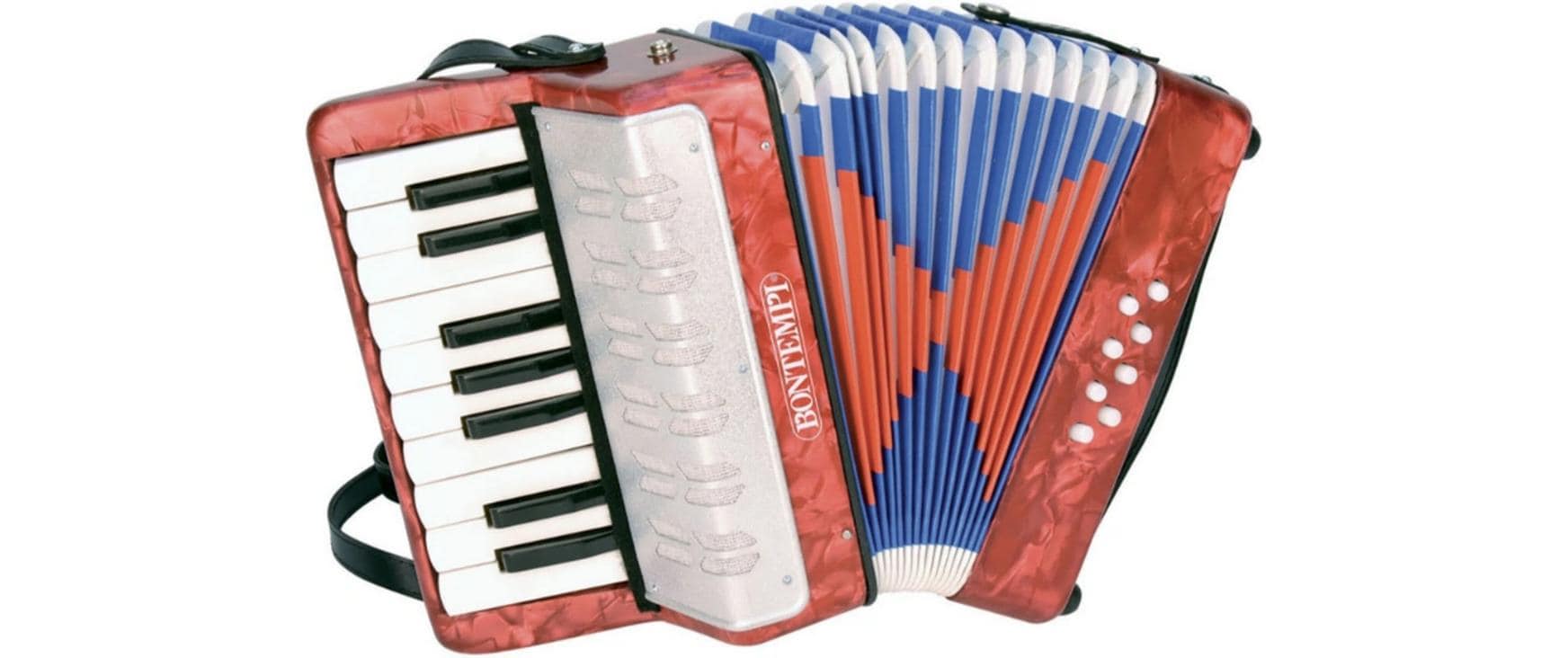 Bontempi Musikinstrument Akkordeon 17 Tasten (C-E) und Halbtöne Bontempi Musikinstrument Akkordeon 17 Tasten (C-E) und Halbtöne