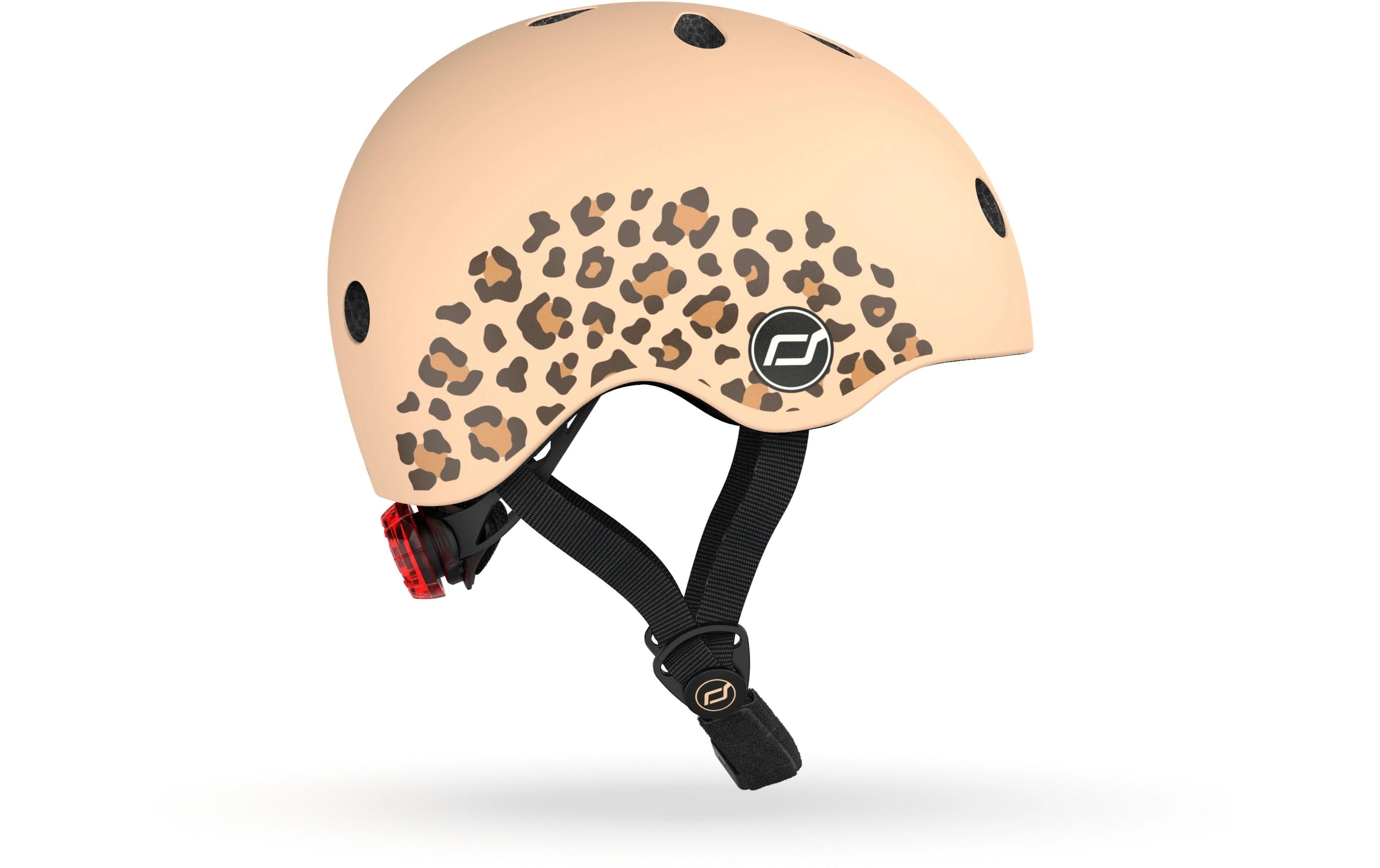 Scoot and Ride Kinderhelm Leopard Beige, XXS-S
