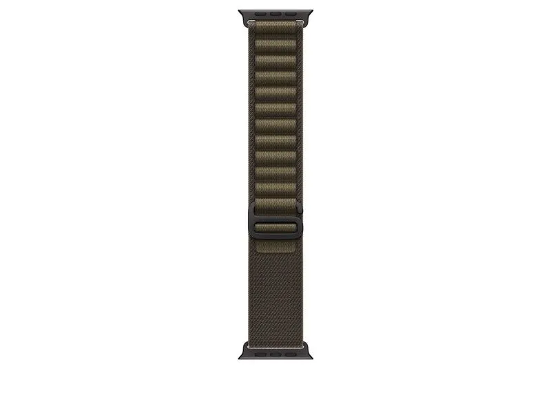 Apple Alpine Loop 49 mm Dark Olive Black Titanium Finish Large Apple Alpine Loop 49 mm Dark Olive Black Titanium Finish Large