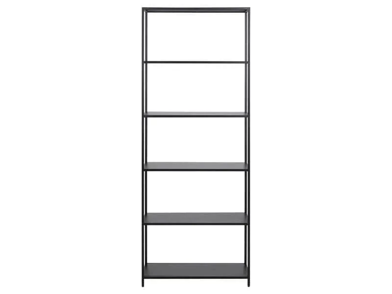 AC Design Regal Newcastle 69,5 x 30 x 185 cm, Schwarz
