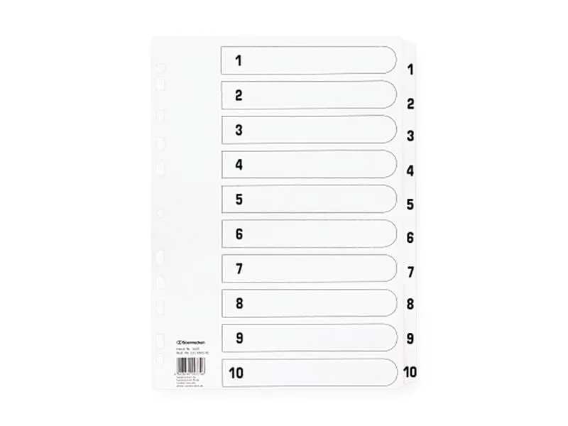 Soennecken Register 1-10 Soennecken Register 1-10