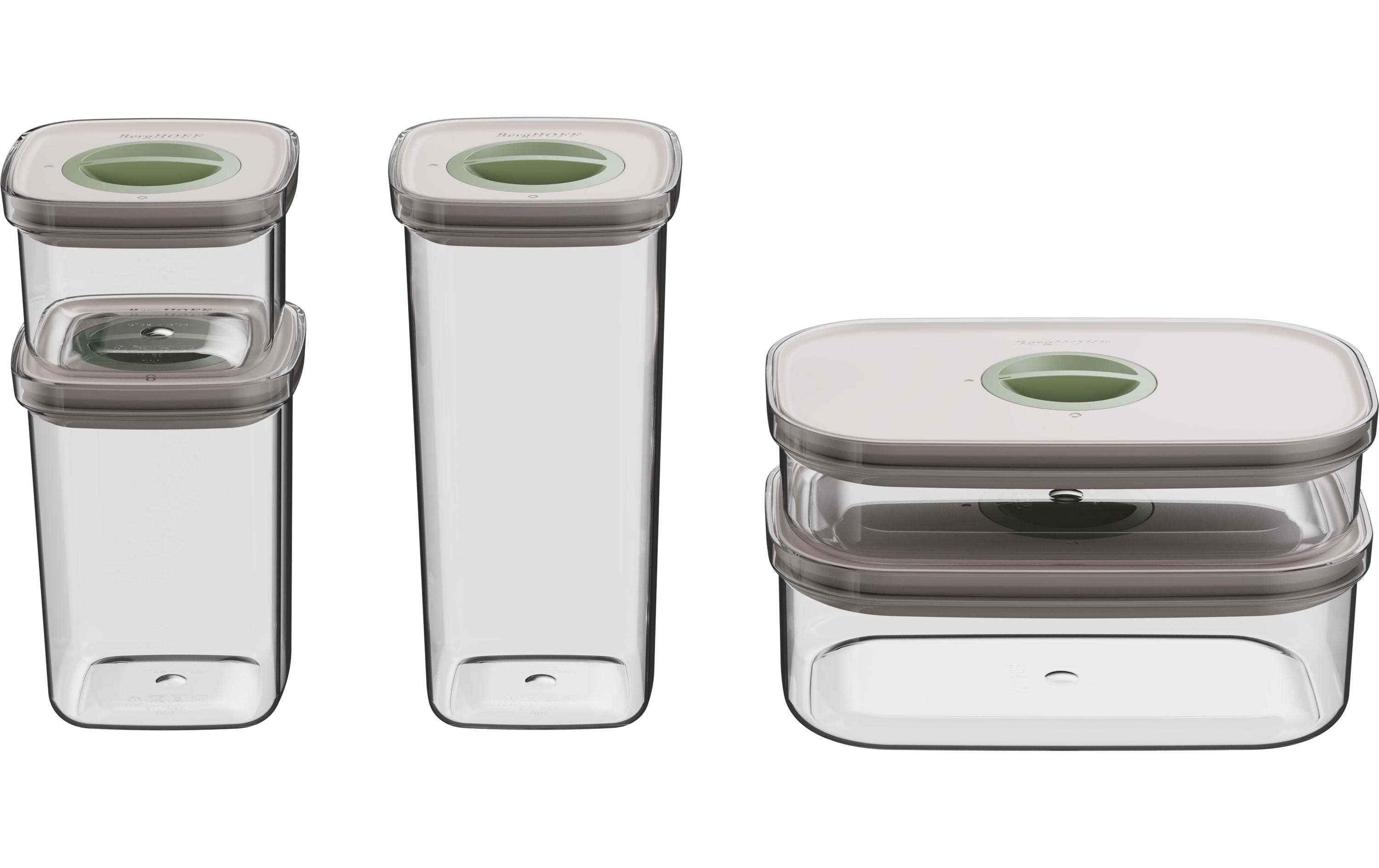 BergHOFF Vorratsbehälter Set Leo Smart Seal 5-teilig, Transparent
