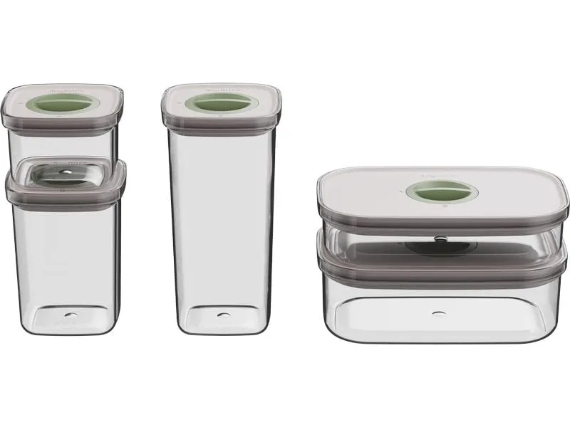 BergHOFF Vorratsbehälter Set Leo Smart Seal 5-teilig, Transparent BergHOFF Vorratsbehälter Set Leo Smart Seal 5-teilig, Transparent