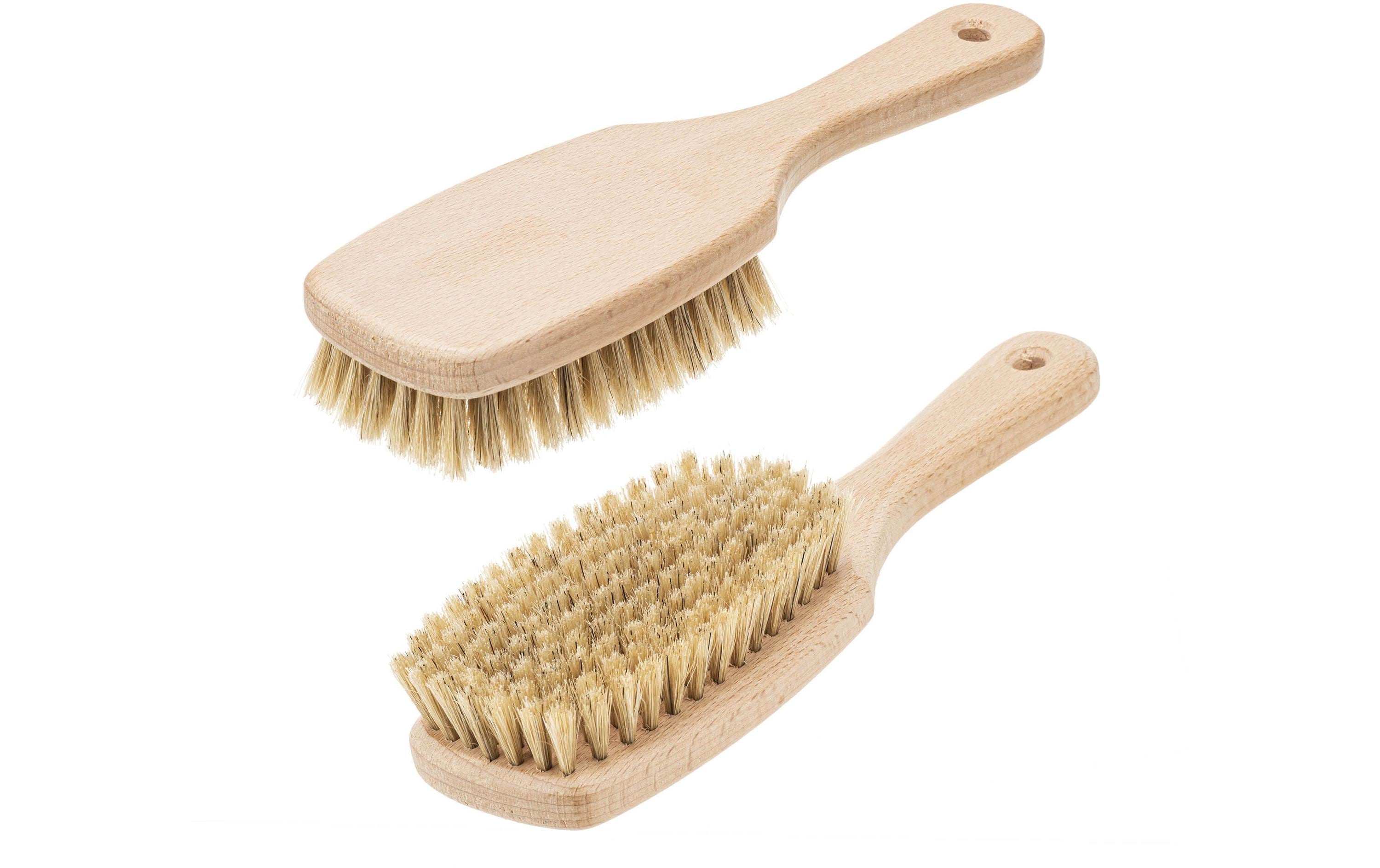 Glorex Massagebürste mit Stiel 22 x 6.5 cm Naturborsten, 1 Stück