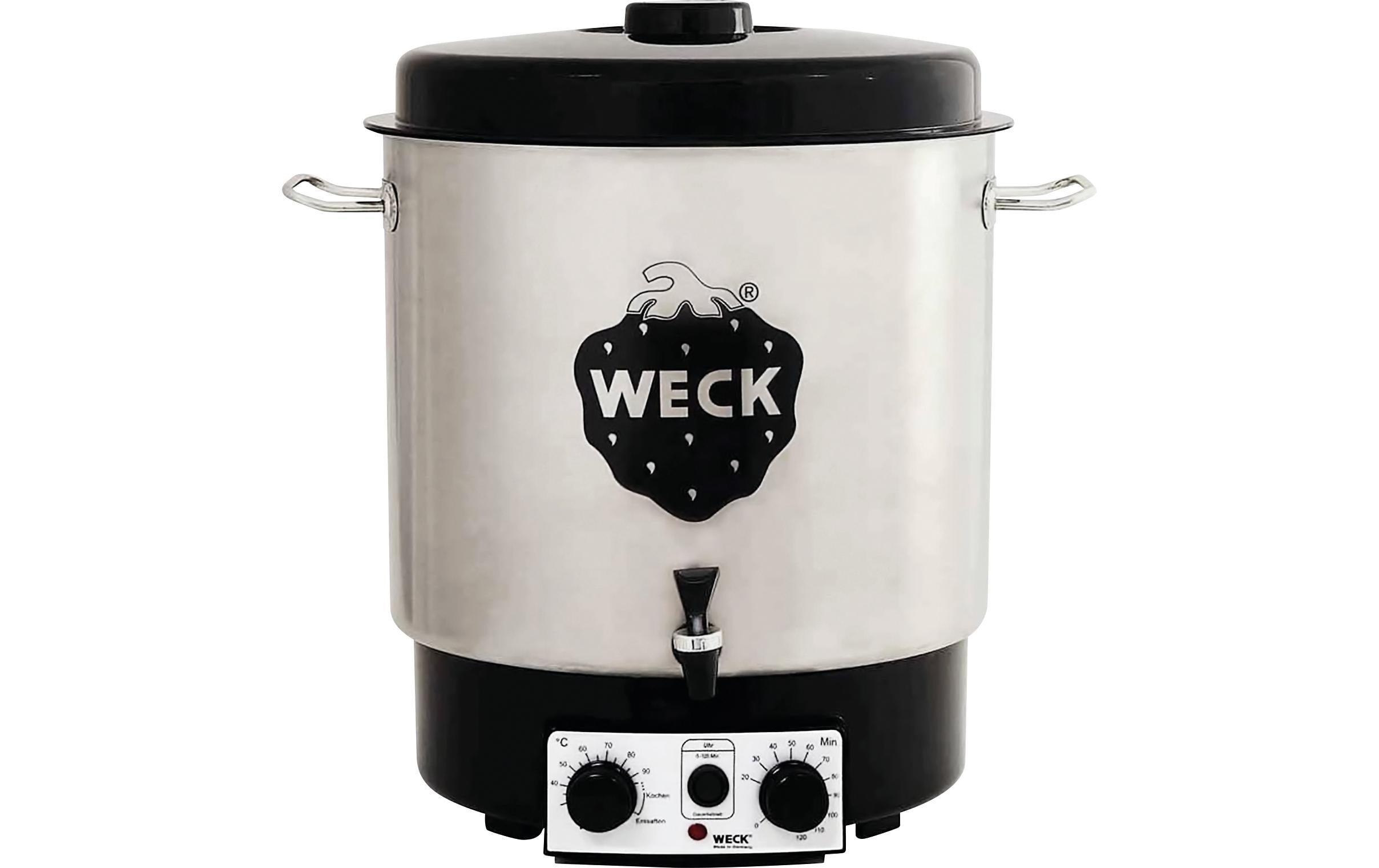 Weck Einkochautomat WAT 25 Edelstahl 1800W, 29 Liter