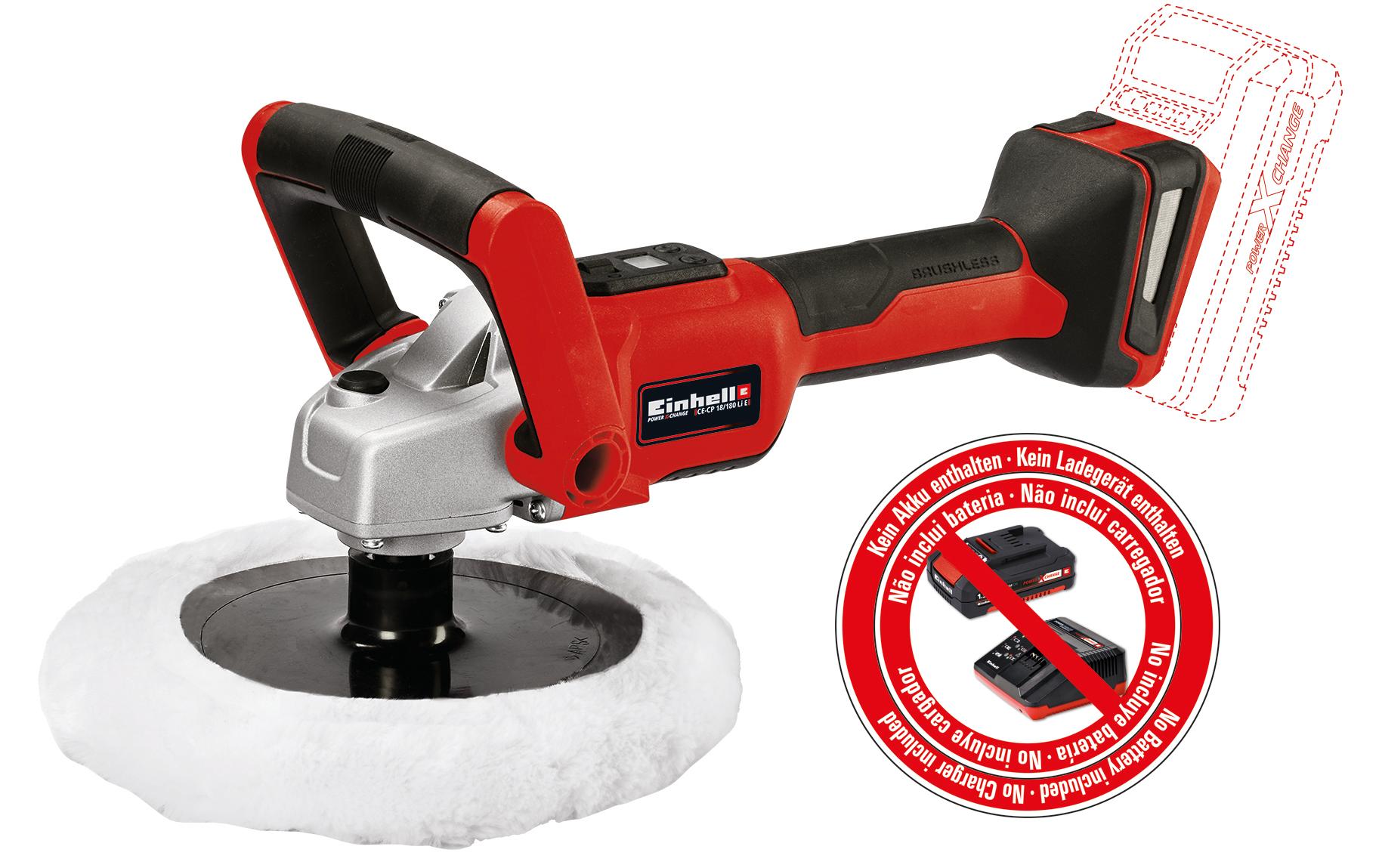 Einhell Automotive Akku-Poliermaschine CE-CP 18/180 Li E-Solo