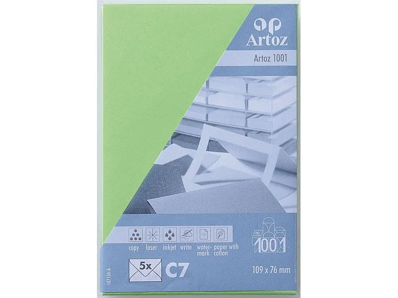 Artoz Couvert 1001 C7, 5 Stück, Grün Artoz Couvert 1001 C7, 5 Stück, Grün