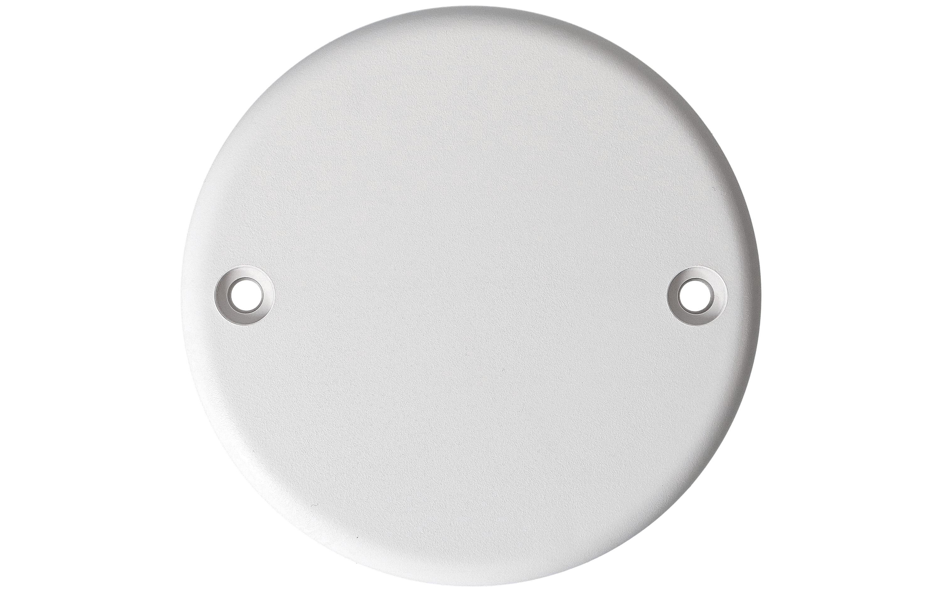 Max Hauri Deckenrosette rund, 2 Befestigungslöcher, Weiss Max Hauri Deckenrosette rund, 2 Befestigungslöcher, Weiss