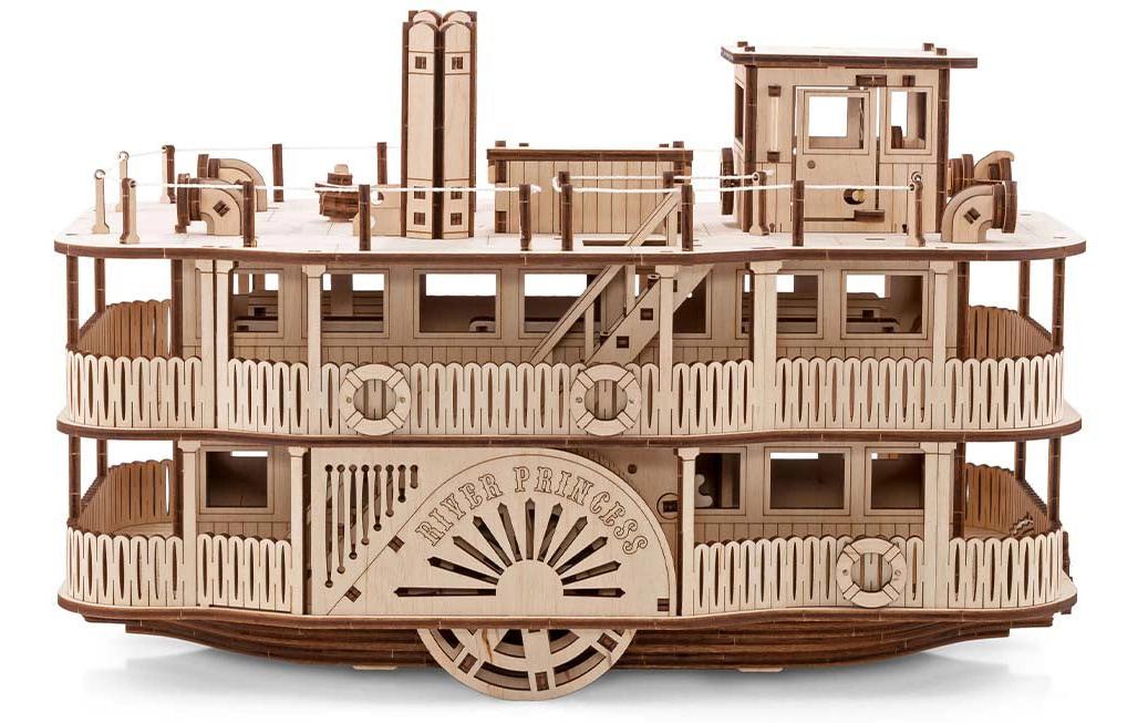 Eco-Wood-Art Bausatz Raddampfer River Princess