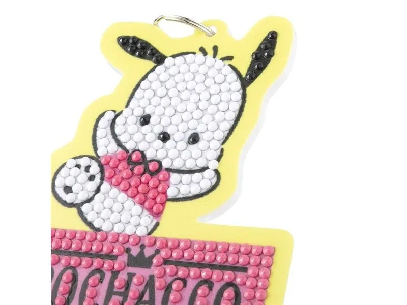 CRAFT Buddy Pochacco, Crystal Art Rucksack Anhänger CRAFT Buddy Pochacco, Crystal Art Rucksack Anhänger