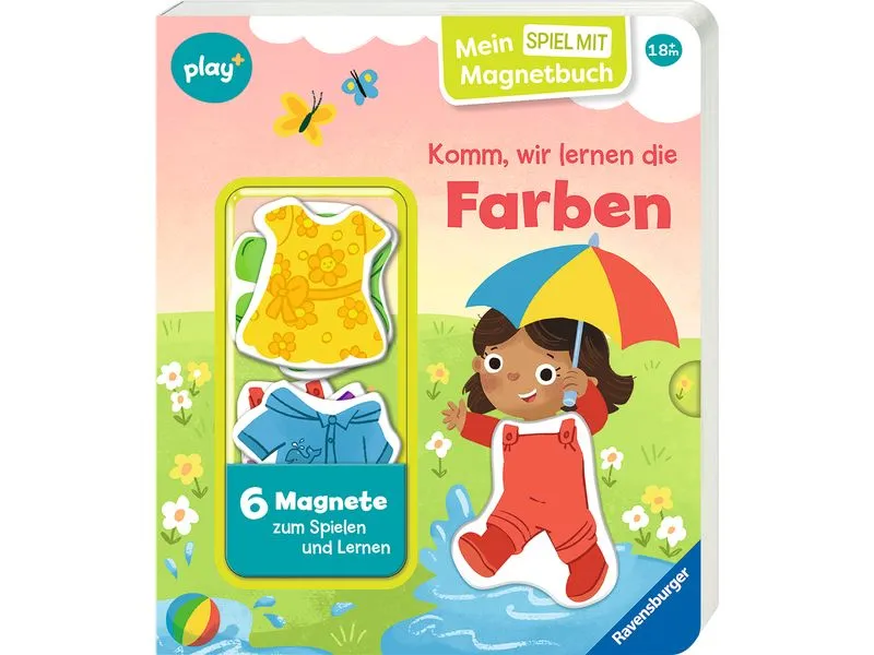 play+ Mein Spiel mit-Magnetbuch: Komm, wir lernen die Farben