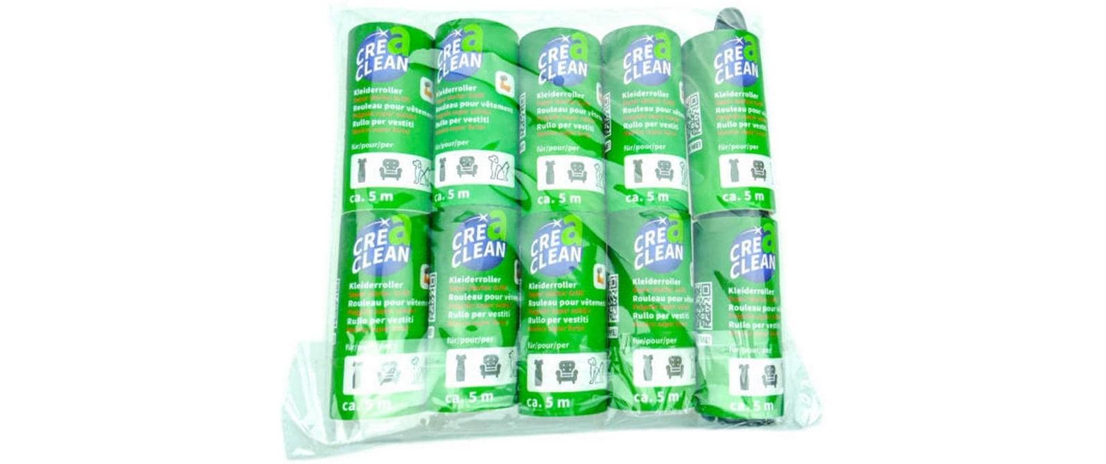 CreaClean Kleiderroller 1 Griff + 10 Ersatzrollen