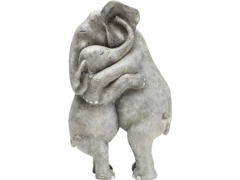 Kare Dekofigur Elephant Hug Grau