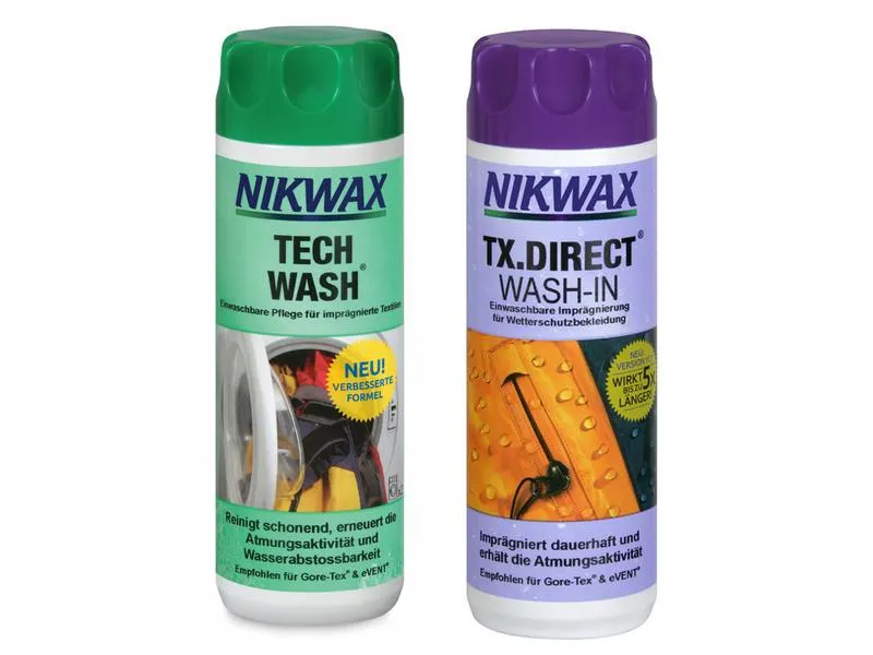 NIKWAX Set Tech Wash & TX.Direct Wash-In 2 x 300 ml NIKWAX Set Tech Wash & TX.Direct Wash-In 2 x 300 ml