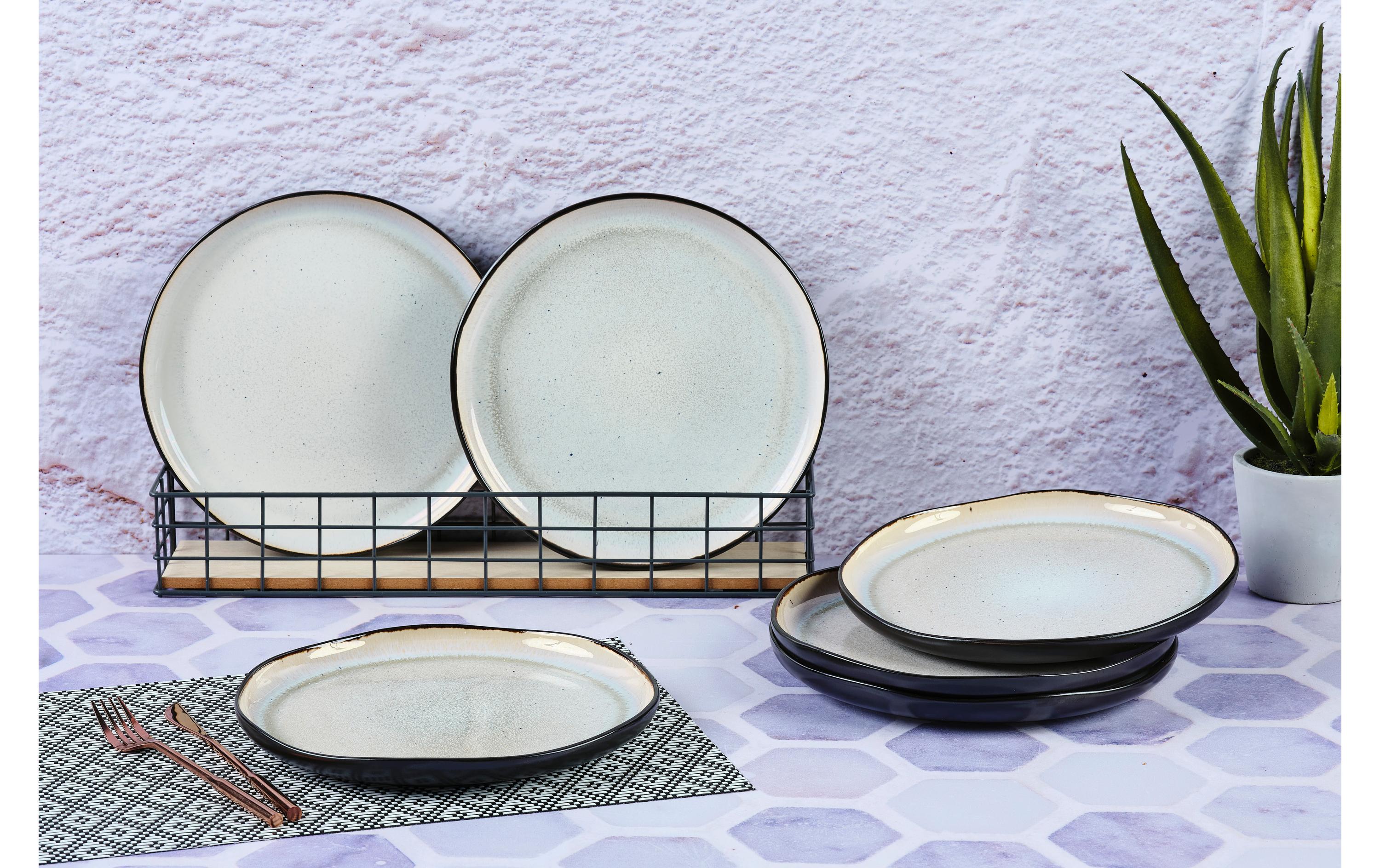 Björn Speiseteller Iris Elfenbeinweiss, Ø26 cm - 6-teilig