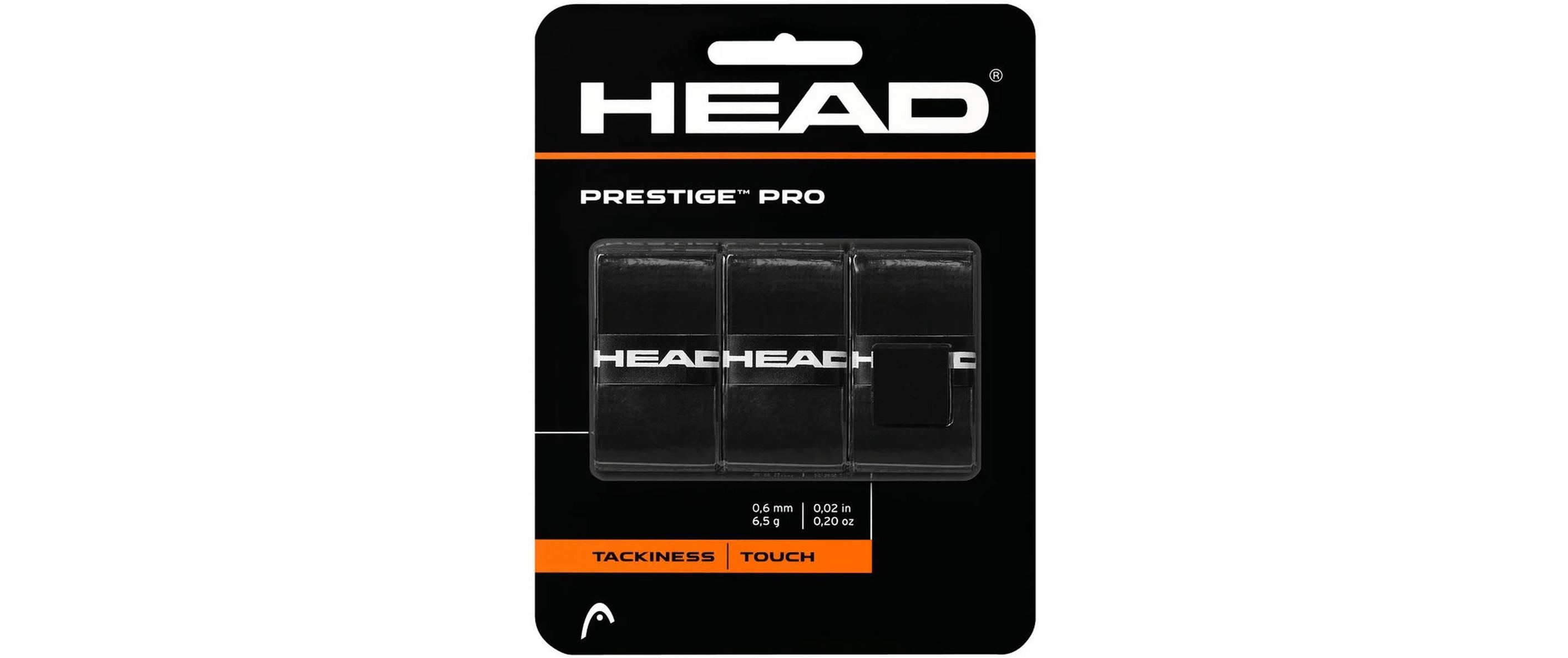 HEAD Tennis Grip Prestige Pro 3er-Pack, Schwarz HEAD Tennis Grip Prestige Pro 3er-Pack, Schwarz