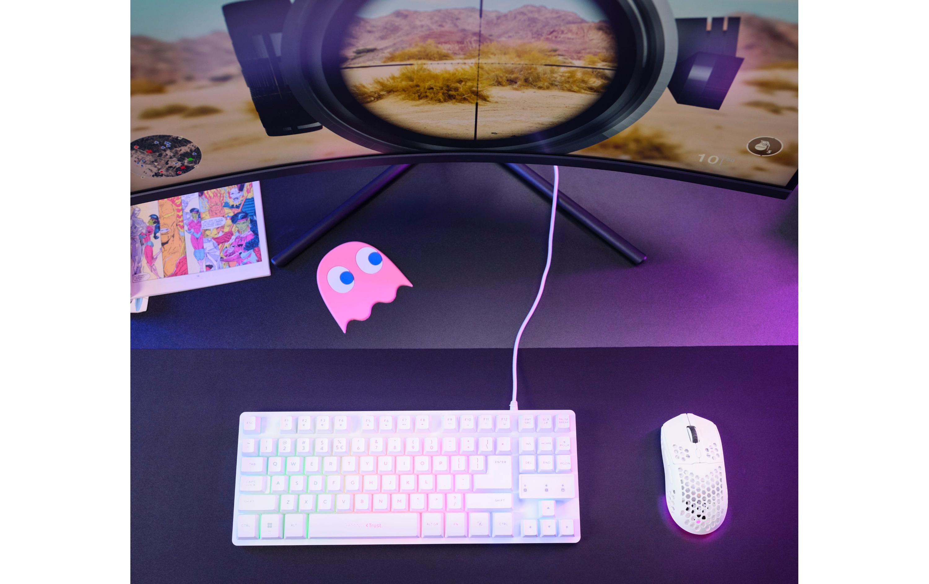 Trust Gaming-Maus GXT929 Helox Weiss