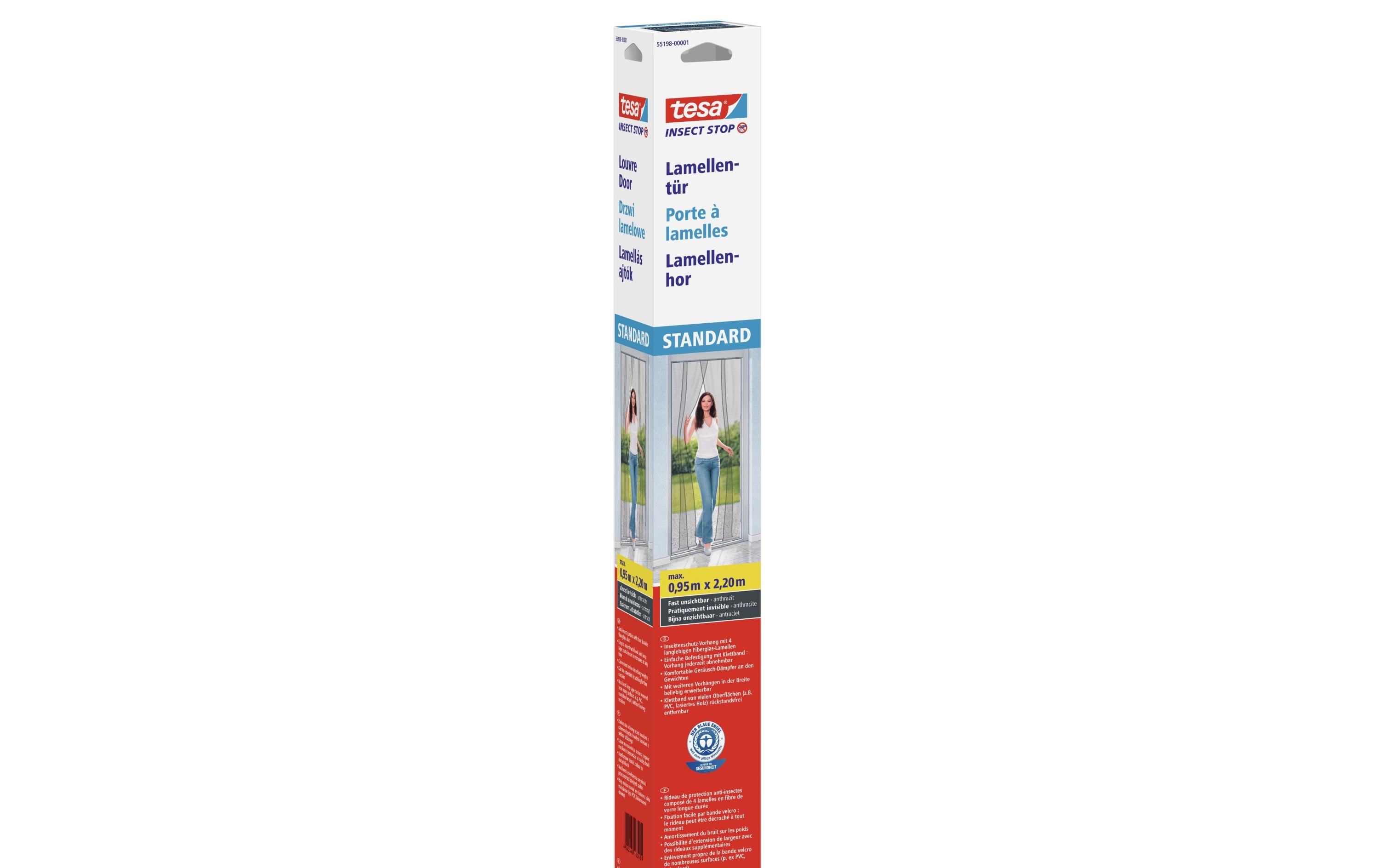 tesa Fliegengitter Insect Stop Lamellentür Standard anthrazit tesa Fliegengitter Insect Stop Lamellentür Standard anthrazit