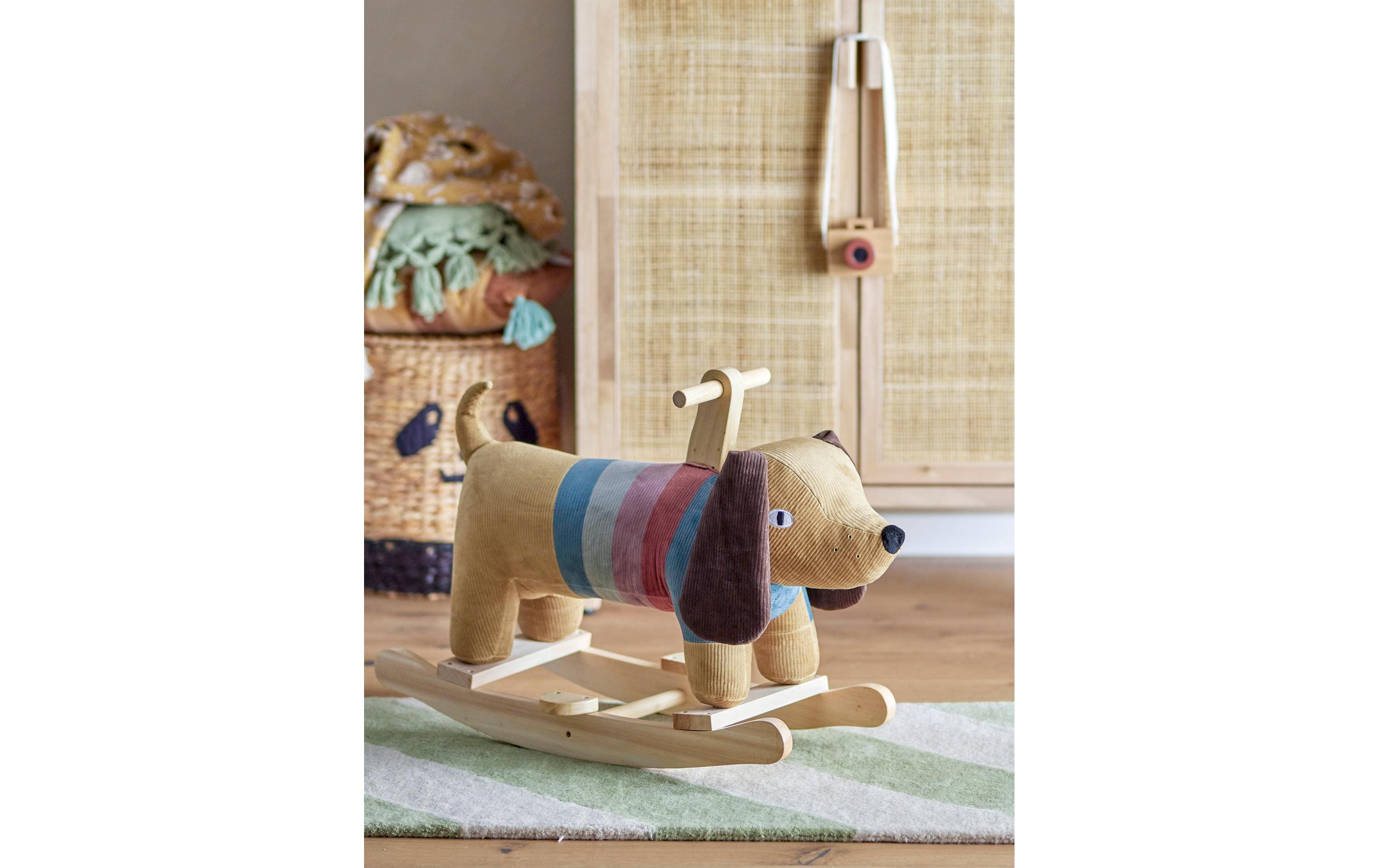 Bloomingville Schaukeltier Charlie Hund Braun