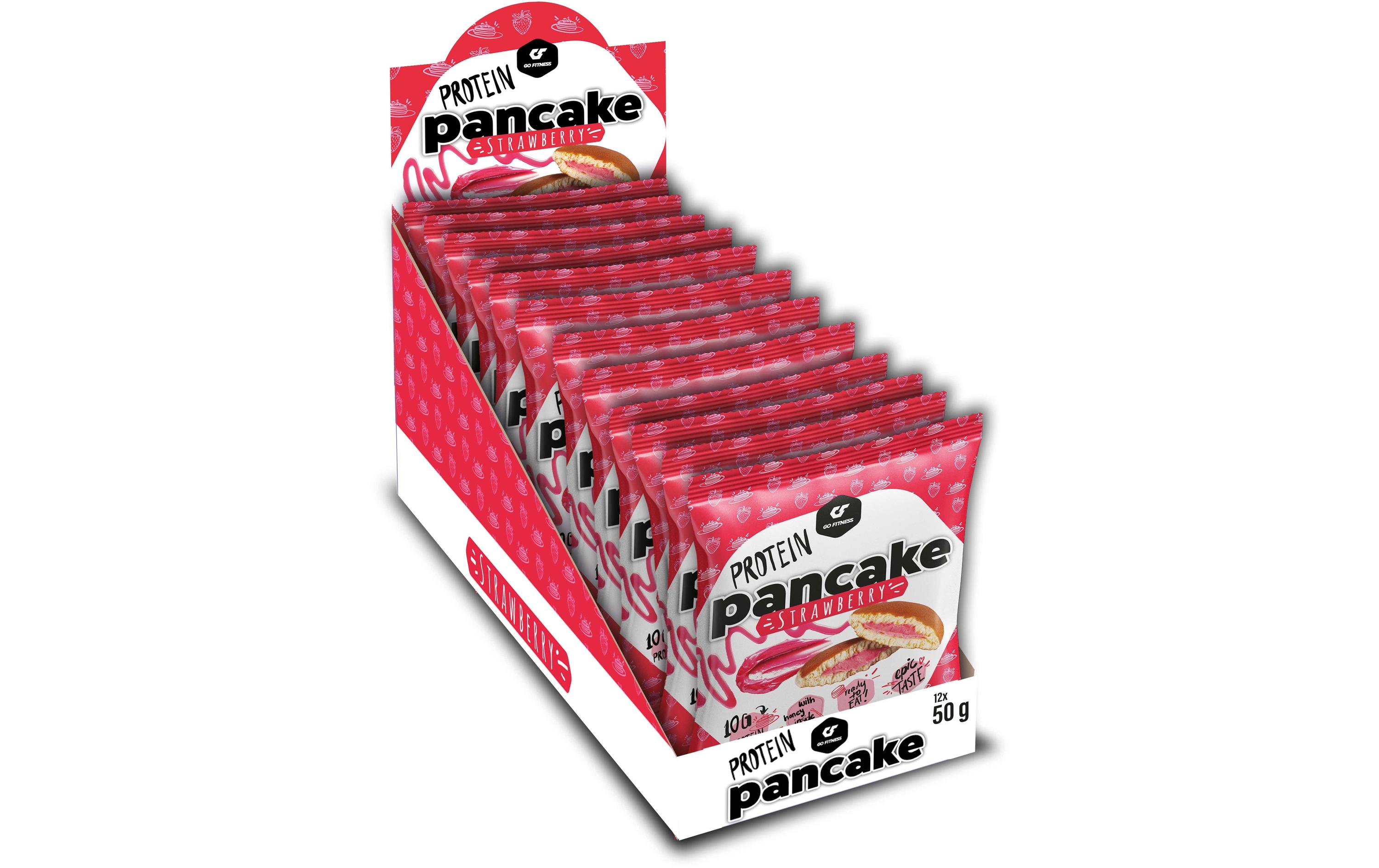 Go Fitness Nutrition Protein Pancake 12 x 50 g, Erdbeere