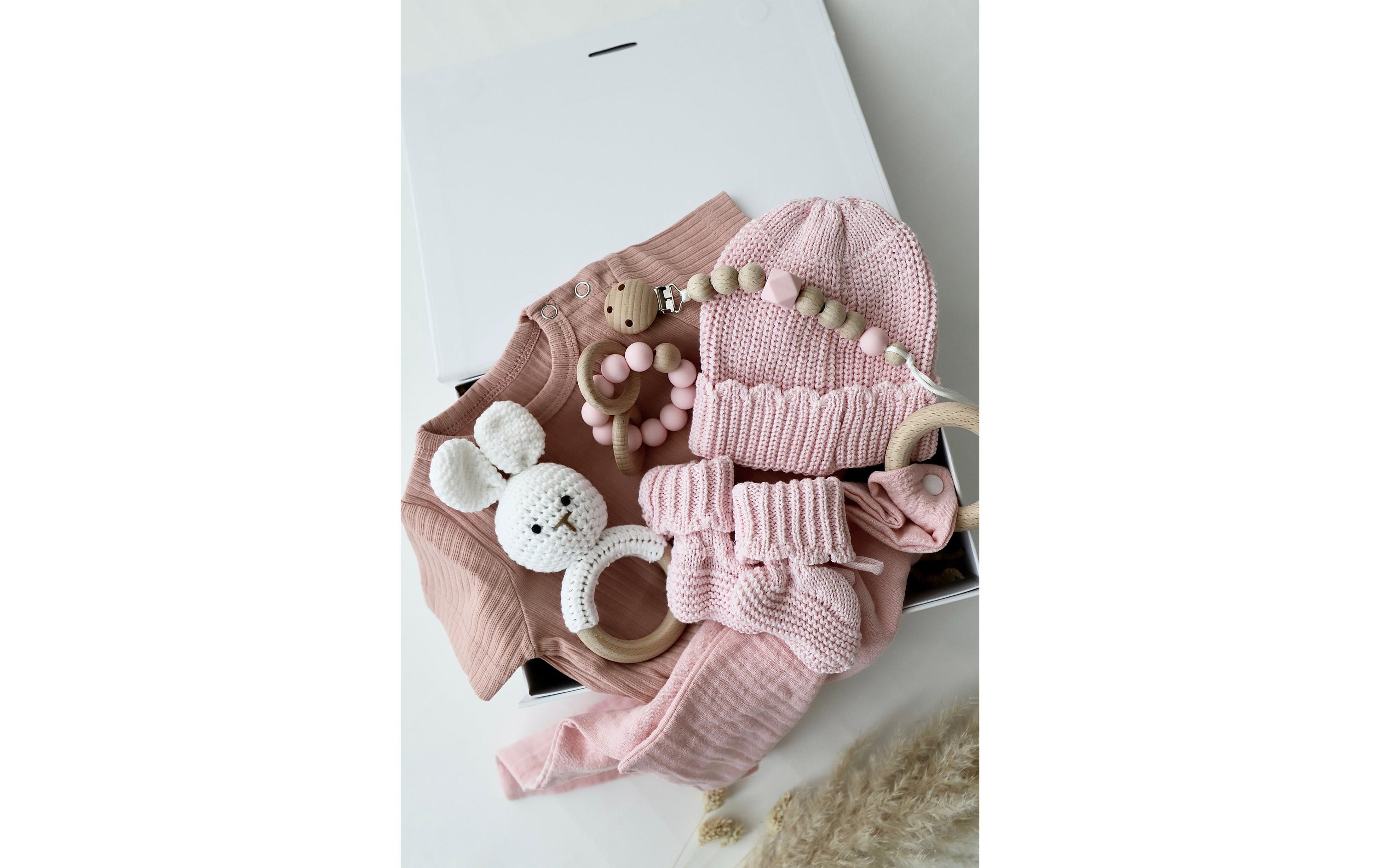 Oykami Baby Geschenkbox Rosa Palermo Hase