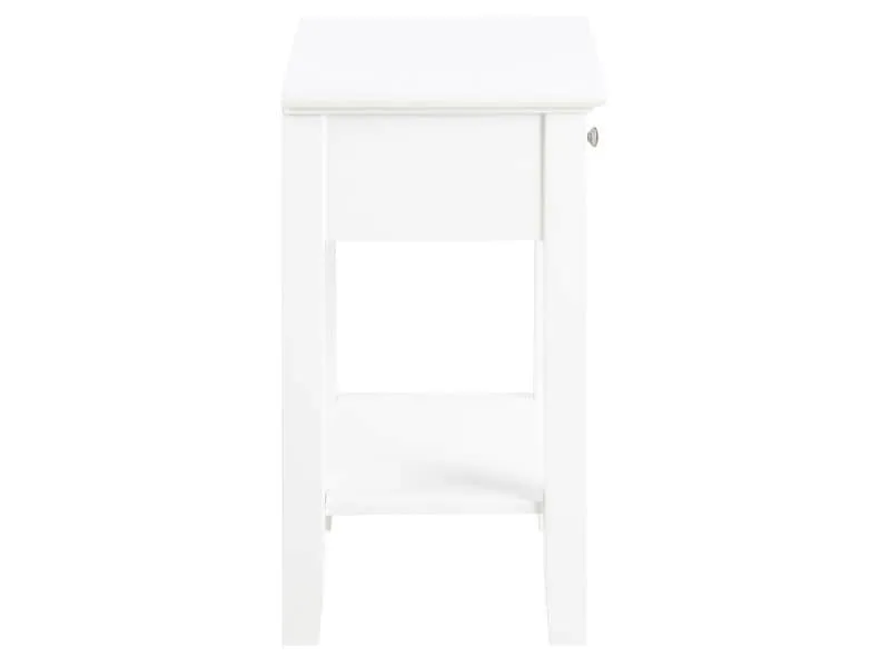 AC Design Nachttisch Linnea Weiss, 45 x 34 x 62.8 cm AC Design Nachttisch Linnea Weiss, 45 x 34 x 62.8 cm