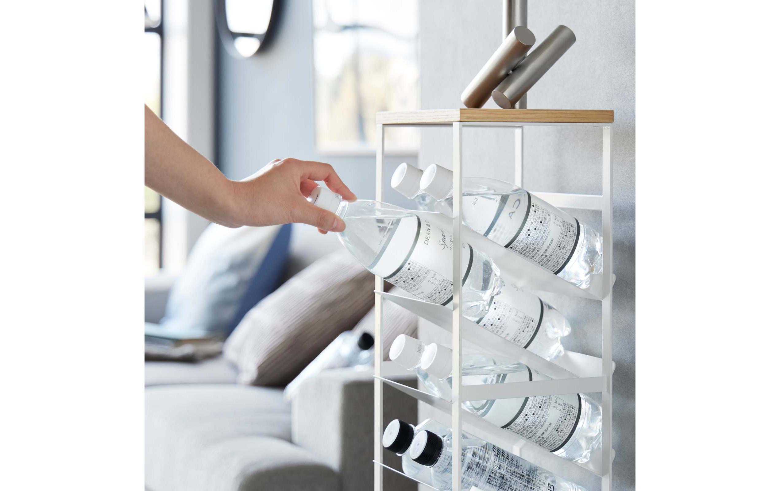 Yamazaki Flaschenregal Tower Weiss