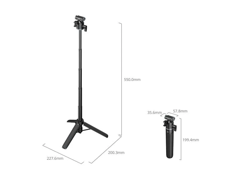 Smallrig Smartphone-Stativ Grip-Stativ für Action-Kameras