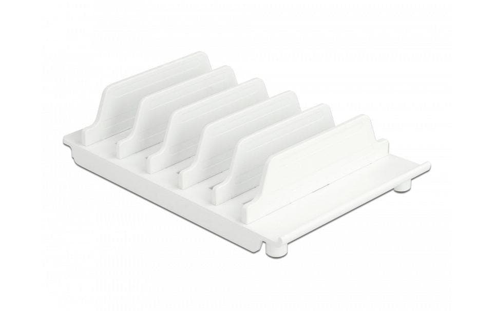 Delock Halterung für 6 Tablets oder Smartphones Weiss